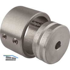 Wandscheiben 2-teilig 26 mm Edelstahl geschliffen