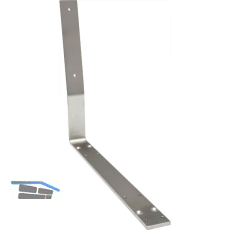 SIMAUSROM Bankkufen-Traverse mit Lehne Edelstahl geb�rstet