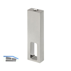 Nano Rohrtr�ger Mittelst�ck zu Schrankrohr, Messing Edelstahl Effekt