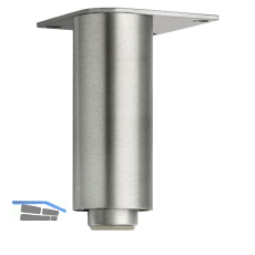 Dekorfu� Fu� verstellbar, � 40 mm, L�nge 120 mm, Aluminium geb�rstet