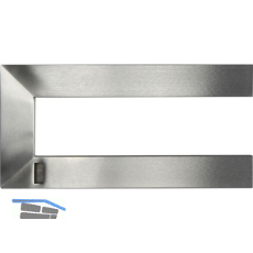 Nano Garderobenb�gel links, B:300mm, H:150mm Edelstahl geb�rstet