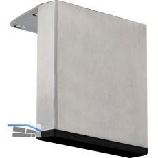 Dekorfu� 100x20 mm, L�nge 160 mm, Edelstahl geb�rstet