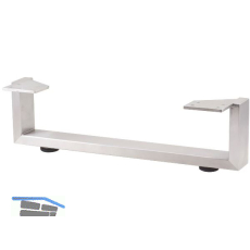 SIMAUSROM M�belkufe Regular 500 x 120 mm Edelstahl geb�rstet