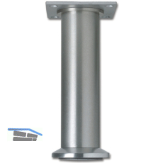 Dekorfu� Fu� � 40 mm, L�nge 190 mm, Fu�teller, Aluminium geb�rstet