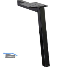 M�belfu� Square 20 x 20 x 200 mm, Stahl schwarz matt