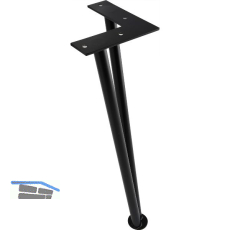 SIMAUSROM Haarnadelfu� 360 mm Stahl schwarz