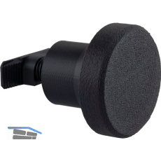 Mantelhaken Saton zu Akustikpaneel, � 50 mm, Kunststoff schwarz