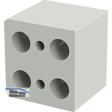 DISTACUBE� Distanzklotz 30 mm, Aluminium Seidenwei�-matt