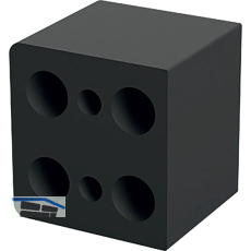 DISTACUBE� Distanzklotz 30 mm, Aluminium Oriongrau-matt