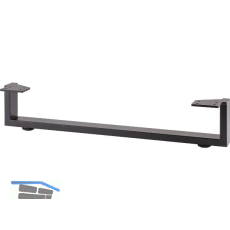 SIMAUSROM M�belkufe Regular 500 x 100 mm Stahl schwarz pulverbeschichtet