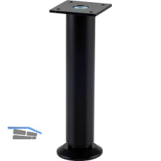 Dekorfu� Fu� � 30 mm, L�nge 160 mm, +10mm, Fu�teller, Aluminium schwarz matt