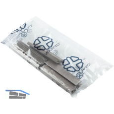 VOLPATO Zubeh�r-Set Sockelblenden 100 mm Kunststoff Edelstahl Effekt geb�rstet