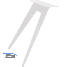 SIMAUSROM Tischkufe Stand Stahl wei�