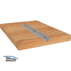 W-Gratleiste L�nge 750mm, Breite 60mm, Nuttiefe 14mm, Stahl verzinkt