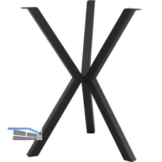 Tischgestell Etsi 3-Bein, � 675 mm, H�he 720 mm, Stahl schwarz strukturiert