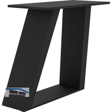 Bankkufe Etsi Trapez, Breite 400 mm, Stahl schwarz strukturiert