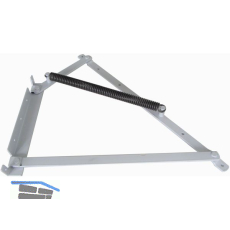 POHL Springaufbeschlag schwer EW-411 �ffnungswinkel 35� Zugfeder Stahl silber