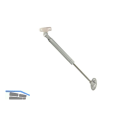 Hochstellst�tze Ella f�r Alurahmenprofil schmal Tragkraft 12kg silberfarbig