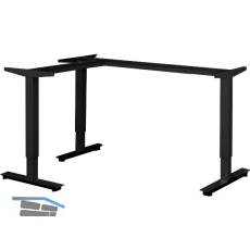 Sitz-Steh-Tischgestell Vertex Ergo elektrisch verstellbar schwarz