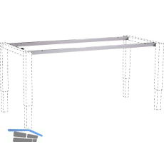 Sitz-Steh-Tischgestell 4-Leg Strong Traverse 1800 mm grau