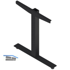 Tischgestell Basic 1 Seitenteile links/rechts Stahl schwarz RAL9005