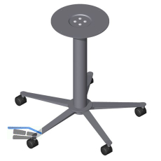 S�ulentischgestell 5-Stern 695 mm schwarz