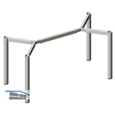 Tischgestell-System V60 Set 1800 x 800 mm Stahl grau