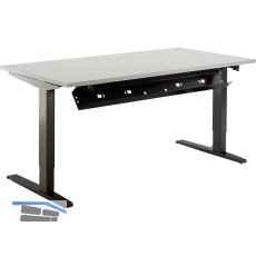 Kabelkanal abklappbar 871 - 1471 mm schwarz