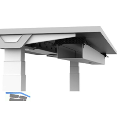 Kabelkanal abklappbar 871 - 1471 mm alufarbig