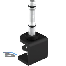 Befestigungsklammer Akustikpaneel Mira board, Stahl graphitschwarz, RAL 9011