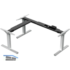 Tischgestell EVO Basic, 90� Winkelanwendung, elektrisch verstellbar, alufarbig
