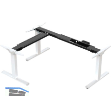 Tischgestell EVO Memory, 90� Winkelanwendung, elektrisch verstellbar, wei�