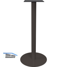 SOLIDO Plattenstehtischgestell Pegasus R - Stahl schwarz beschichtet