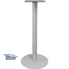 SOLIDO Plattenstehtischgestell Pegasus R - Stahl silberfarbig beschichtet