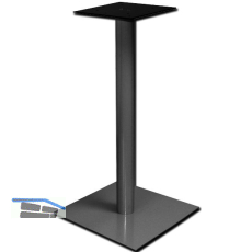 SOLIDO Plattenstehtischgestell Pegasus E - Stahl silberfarbig beschichtet