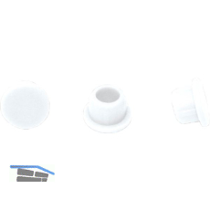 LAMELLO Clamex Abdeckkappen, Kunststoff RAL 9010 reinweiss, VPE 500