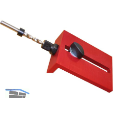 LAMELLO Bohrlehre Clamex-P14 , inkl. Spiralbohrer, Aluminium/Stahl