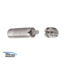 LAMELLO Invis Mx2 Verbinder Set mit Eindrehmutter 30 mm, Zinkdruckguss