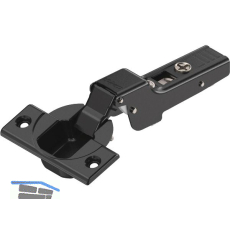 BLUM CLIP top ONYX M�bel Scharnier 110�, 9,5mm gekr�pft ohne Feder, Schrauben