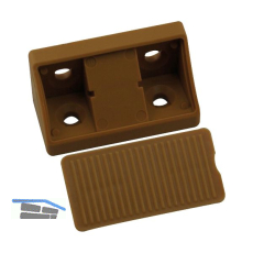 Schrankverbinder Universal, 21 x 21 x 44 mm, Kunststoff hellbraun