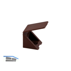 HENKE Schrankverbinder Corner 3 mit Klappe und 2 Senkbohrungen � 4,5 dunkelbraun