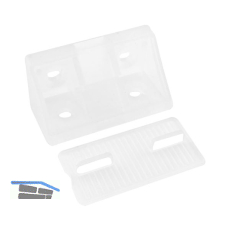 Schrankverbinder Universal, 21 x 21 x 44 mm, Kunststoff transparent