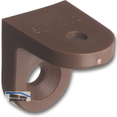 HENKE Schrankverbinder Corner 2, 23 x 23 x 24 mm, Kunststoff dunkelbraun