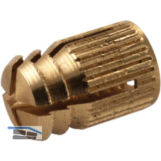 Spreizmuffe rund, M4 L�nge 7,8 mm, Bohr �5 mm, Messing blank