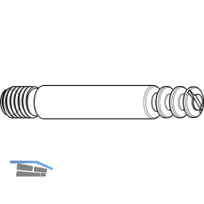 Einfachbolzen, M8x11, L�nge 59 mm, Zamak vernickelt