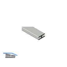 R�ckwandschiene, L�nge 2000 mm, Holzst�rke 4 mm, Kunststoff braun