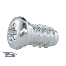 Systemschraube Panhead, 6,3x13 mm, PZ, Stahl verzinkt