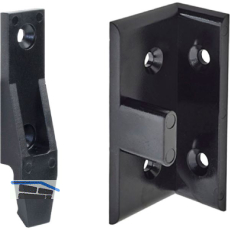 SISO Aufdopplungsbeschlag Rapid Set Winkel- und Plattenteil f�r Spanplattenschr.