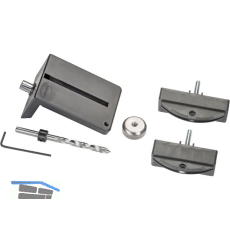 LAMELLO Bohrlehre Clamex-P14/-P10, inkl. Spiralbohrer, Kunststoff/Stahl