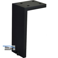 Dekorfu� Fonda 150 x 10 mm, L�nge 150 mm, Aluminium, schwarz geb�rstet